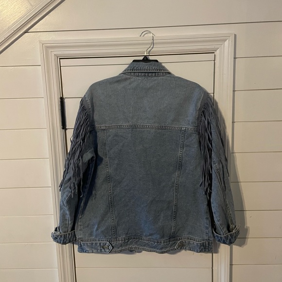 Jodifl Denim Fringe Jacket - Picture 2 of 3